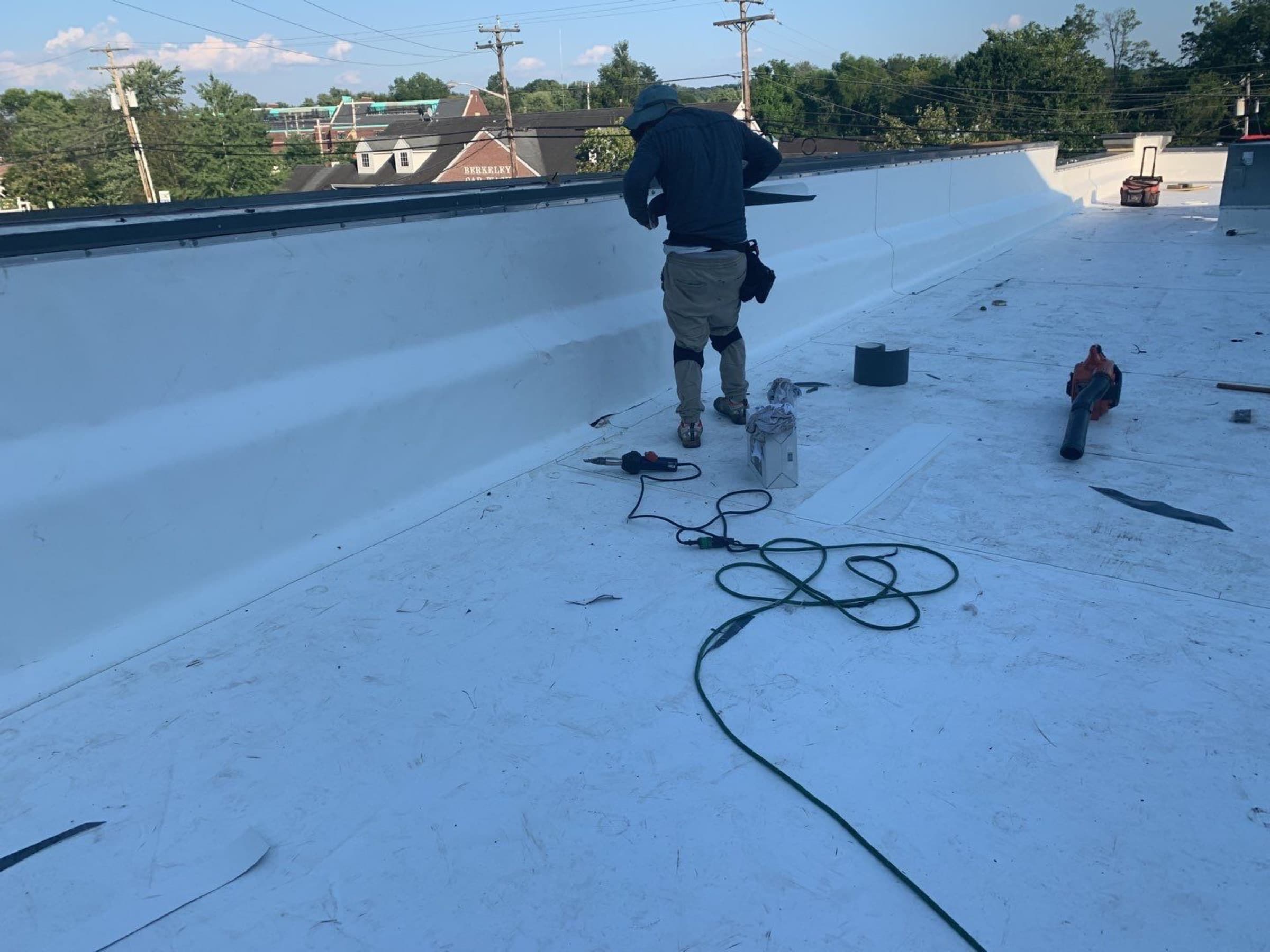 Retail building roof, Berkeley Heights, NJ, project photo 4