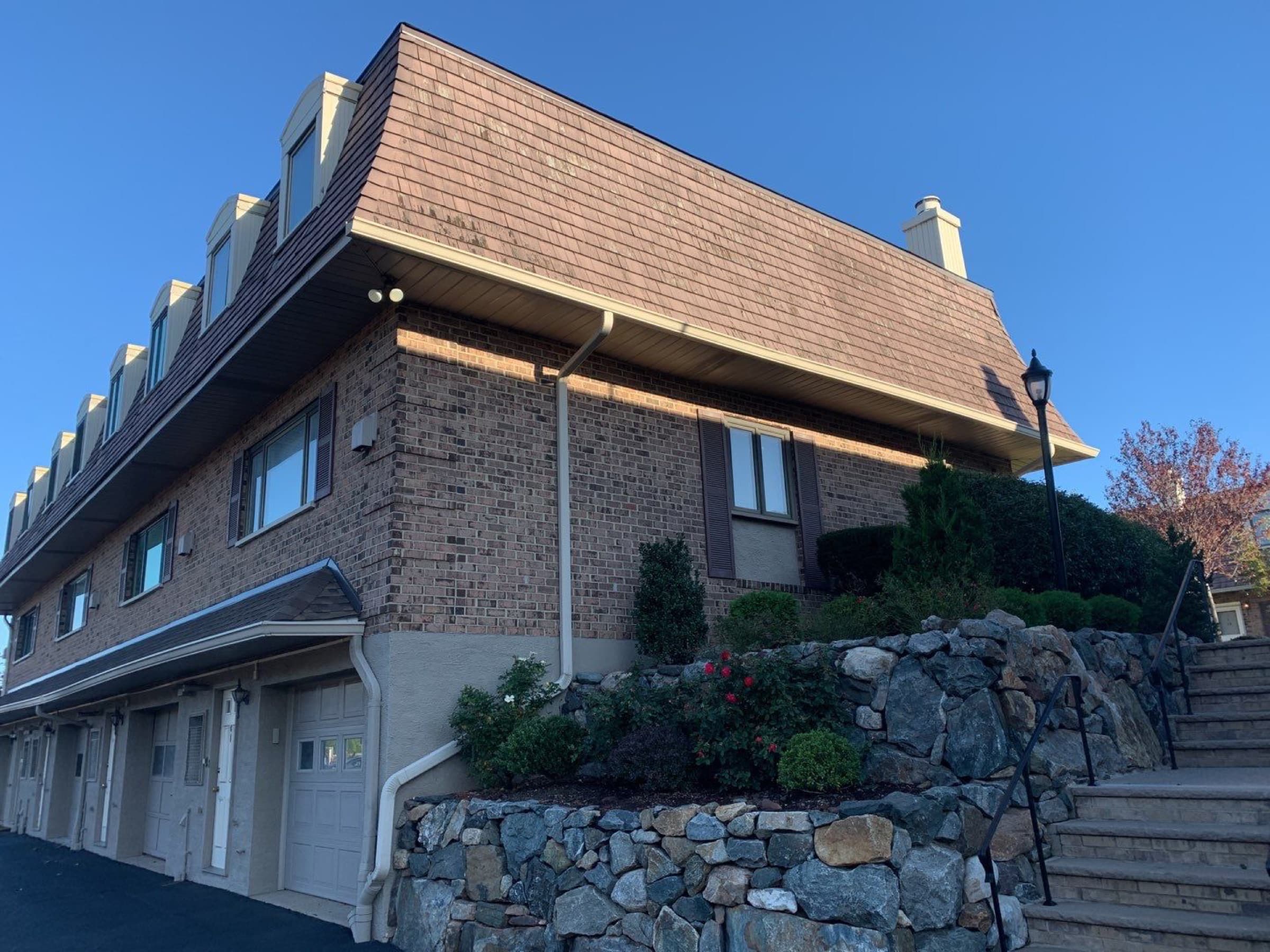 Townhome mansard and roof, Clifton, NJ, project photo 1