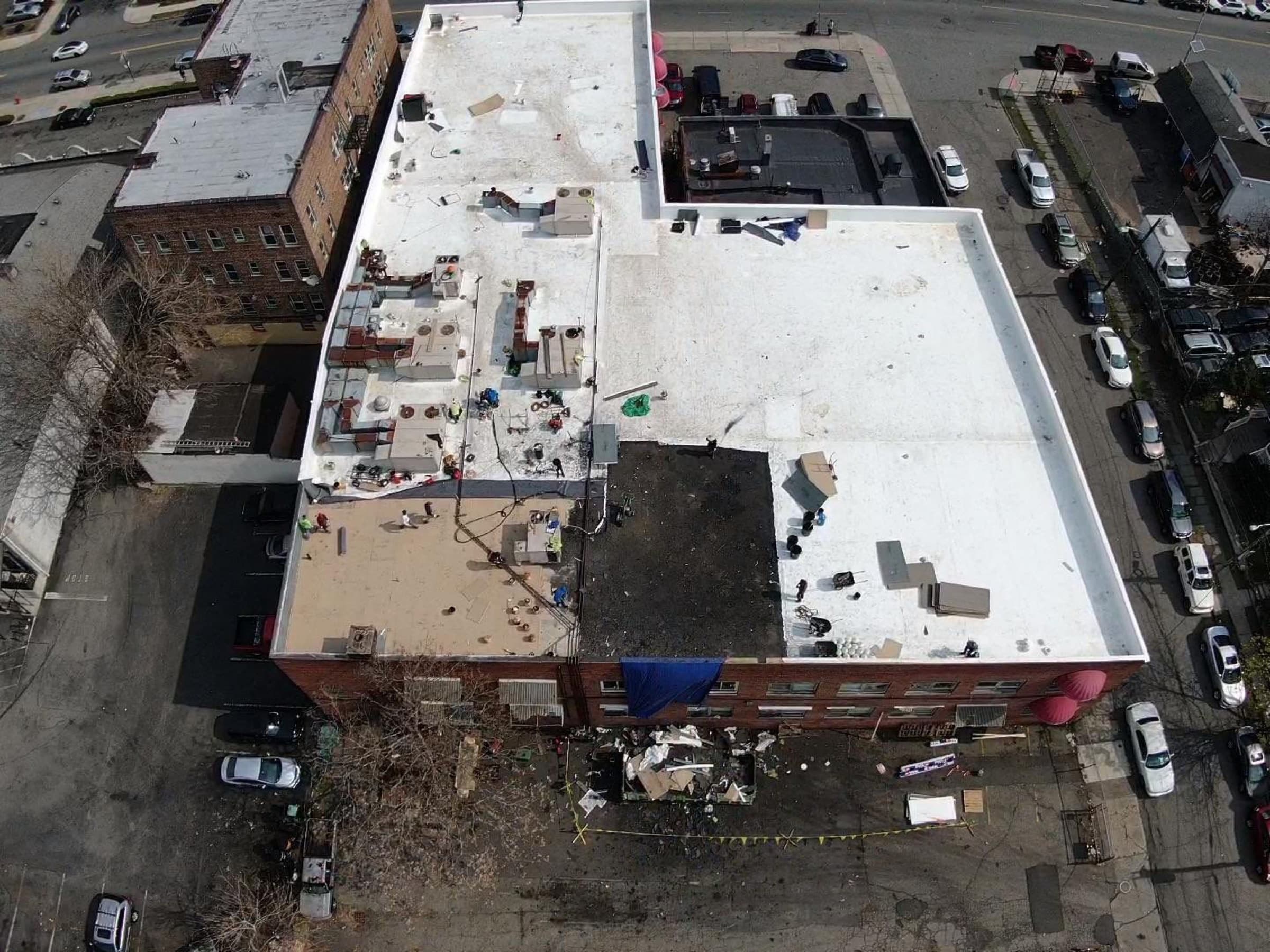 Commercial flat roof, Orange, NJ, project photo 1