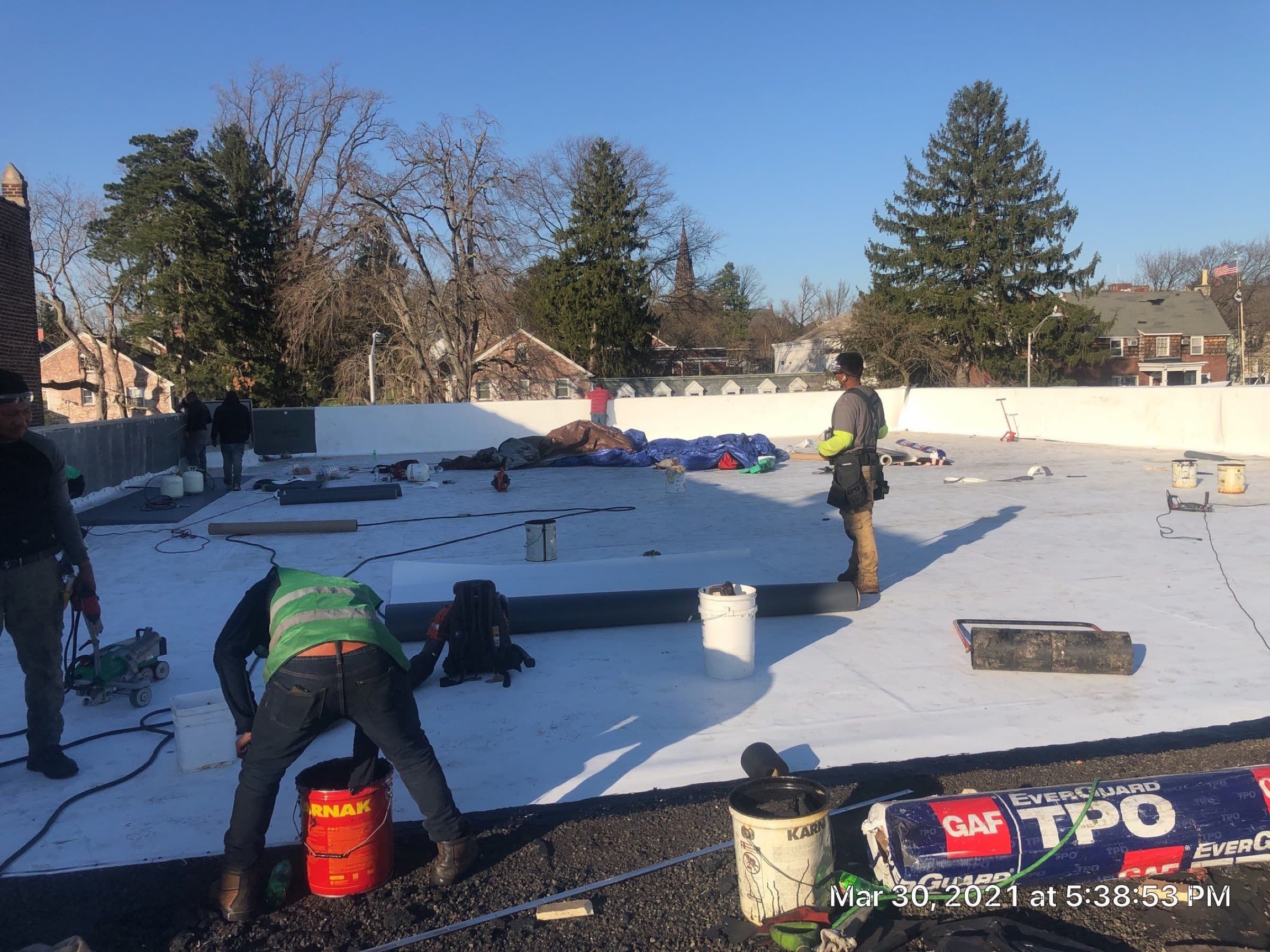 Commercial flat roof, Orange, NJ, project photo 4