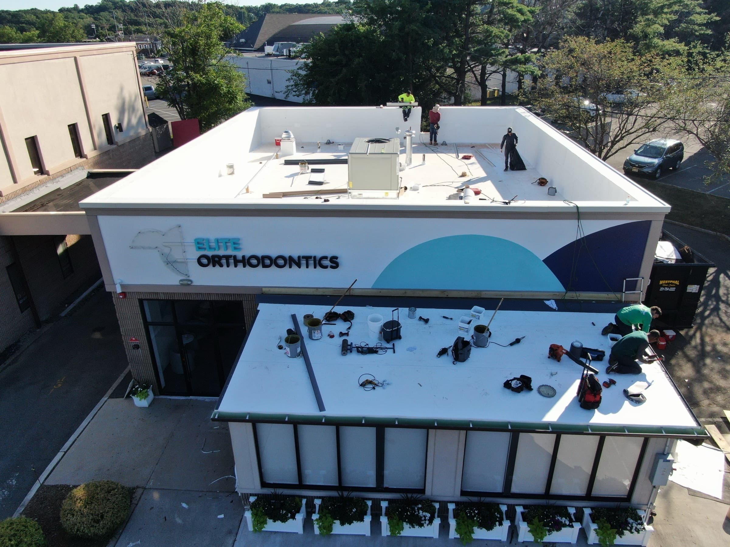 Medical office roof, Wayne, NJ, project photo 1
